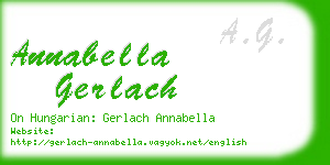 annabella gerlach business card